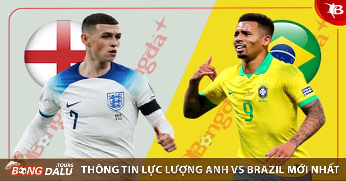 Thông tin lực lượng Anh vs Brazil mới nhất